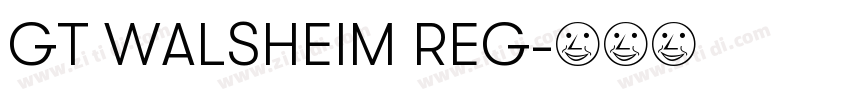 GT WALSHEIM REG字体转换 GT WALSHEIM REG字体转换